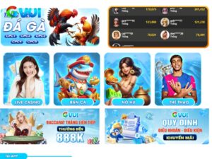 Những sảnh cược hàng đầu tại nhà cái GVUI 