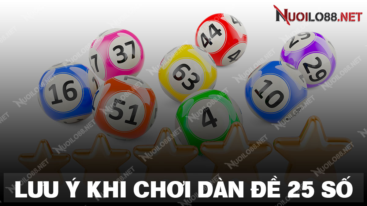 Những điều anh em cần lưu ý khi nuôi dàn đề 25 số khung 2 ngày