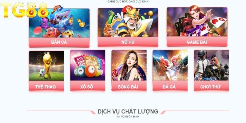 TG88 bùng nổ với kho game phong phú, lôi cuốn