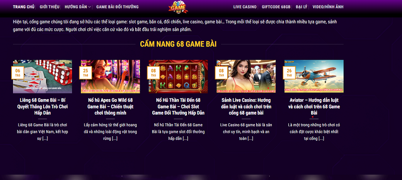 Đăng ký 68GameBai mang đến cho người chơi cơ hội trải nghiệm kho trò chơi cá cược đẳng cấp, đa dạng và hấp dẫn. Trong bài viết này, 68GameBai sẽ hướng dẫn chi tiết các bước tham gia cùng những lưu ý quan trọng giúp bạn thao tác an toàn và hiệu quả.
Lý do quan trọng người chơi nên đăng ký 68GameBai?
Mỗi ngày có hàng trăm người tham gia đăng ký 68 Game Bài, vậy điều gì khiến nhà cái này được yêu thích đến thế? Cùng tìm hiểu qua những ưu điểm nổi bật mà khó có thể tìm thấy ở nơi khác.

Kho game siêu khủng
68GameBai sở hữu kho game khổng lồ với hàng trăm lựa chọn hấp dẫn, từ thể thao, casino, game bài, slot nổ hũ đến bắn cá. Tất cả đều được thiết kế tinh tế, đảm bảo mang đến trải nghiệm mượt mà và sinh động nhất cho người chơi.
Không chỉ vậy, các tựa game tại 68GameBai được hợp tác cùng những nhà phát triển hàng đầu như TP, JILI… Giao diện và tính năng đều được tối ưu hóa trên mọi thiết bị, giúp người chơi tận hưởng cảm giác mới mẻ, không gián đoạn.
Tỷ lệ cược hấp dẫn
Một yếu tố khiến 68GameBai được yêu thích là tỷ lệ cược cao và minh bạch. 68GameBai cam kết mang đến cho hội viên cơ hội nhận thưởng lớn hơn so với các đối thủ khác trên thị trường, đảm bảo công bằng và lợi nhuận tối ưu cho người tham gia.
Giao diện dễ nhìn
68GameBai được xây dựng với thiết kế hiện đại, bố cục hợp lý, màu sắc hài hòa giúp người chơi dễ dàng thao tác. Dù là người mới đăng ký 68GameBai hay người chơi lâu năm, bạn đều có thể nhanh chóng tìm thấy trò chơi mình yêu thích.
Không chỉ thân thiện, hệ thống còn có tốc độ tải trang ổn định trên mọi thiết bị, đảm bảo trải nghiệm cá cược không bị gián đoạn hay lag.
Tối ưu trên nhiều thiết bị
Hệ thống 68GameBai được tối ưu để vận hành mượt mà trên cả iOS và Android. Người chơi có thể dễ dàng truy cập từ điện thoại, máy tính bảng hay PC mà không lo bị lỗi hiển thị hay giảm hiệu suất.
Ngoài ra, ứng dụng 68GameBai được thiết kế riêng giúp tối ưu trải nghiệm người dùng, mang đến cảm giác tiện lợi, nhanh chóng và dễ thao tác ở mọi nơi.

Giao dịch nhanh chóng
68GameBai luôn đặt sự an toàn và tốc độ giao dịch lên hàng đầu. Hệ thống nạp rút tiền được phát triển hiện đại, bảo mật tuyệt đối, giúp người chơi thực hiện các thao tác nhanh gọn, không gặp khó khăn.
Bên cạnh đó, 68GameBai hỗ trợ nhiều hình thức thanh toán khác nhau như chuyển khoản ngân hàng, thẻ cào, ví điện tử, ví ảo… giúp người chơi linh hoạt lựa chọn theo nhu cầu.
Đội ngũ CSKH tận tình
Đội ngũ chăm sóc khách hàng của 68GameBai hoạt động 24/7, luôn sẵn sàng hỗ trợ giải đáp mọi vấn đề của người chơi, từ đăng ký 68GameBai cho đến giao dịch, khuyến mãi hay sự cố tài khoản.
Nhờ sự tận tâm và chuyên nghiệp, người chơi luôn được hỗ trợ kịp thời để đảm bảo quá trình trải nghiệm diễn ra suôn sẻ và trọn vẹn nhất.
Chương trình khuyến mãi cho người mới
Để thu hút hội viên, 68GameBai triển khai nhiều chương trình ưu đãi hấp dẫn mà người chơi không thể bỏ qua:
Thành viên mới nạp tiền lần đầu nhận thưởng 110% giá trị nạp, tối đa hơn 10 triệu đồng.
Sau khi hoàn tất đăng ký và xác nhận thành công, người chơi nhận ngay 50.000 đồng vào tài khoản.
Trong thời gian diễn ra khuyến mãi, người chơi có cơ hội trúng thưởng iPhone, Macbook hoặc nhận tiền thưởng lên đến hơn 5 triệu đồng.
68GameBai là điểm đến lý tưởng cho những ai đam mê cá cược và yêu thích sự tiện lợi. Với kho game phong phú, tỷ lệ thưởng cao, giao diện đẹp và dịch vụ tận tâm, đây chắc chắn là lựa chọn hoàn hảo để bạn bắt đầu hành trình giải trí đỉnh cao của mình.
Chi tiết các bước đăng ký 68GameBai siêu đơn giản
Trong quá trình thực hiện đăng ký 68GameBai, để đảm bảo không gặp phải bất kỳ sự cố nào, người chơi cần tuân thủ nghiêm túc những lưu ý quan trọng được chúng tôi trình bày dưới đây.
Đọc đầy đủ yêu cầu
Người chơi cần phải đọc kỹ toàn bộ yêu cầu và điều khoản đăng ký 68GameBai trên trang web trước khi bắt đầu tham gia, nhằm tránh làm gián đoạn hoặc ảnh hưởng đến quá trình truy cập:
Người đăng ký bắt buộc phải từ 18 tuổi trở lên để đảm bảo đủ năng lực pháp lý, đồng thời hiểu rõ quyền lợi và nghĩa vụ khi tham gia đặt cược tại nhà cái.
Người chơi phải đăng ký bằng thông tin cá nhân chính chủ, giúp hệ thống xác minh danh tính chính xác và hạn chế tối đa các hành vi gian lận, lừa đảo.
Chỉ được phép tạo duy nhất một tài khoản trên hệ thống. 68GameBai sở hữu công nghệ giám sát IP tiên tiến có khả năng phát hiện hành vi gian lận và sẽ khóa vĩnh viễn tài khoản vi phạm.
Người tham gia cần sử dụng số điện thoại chính chủ để xác nhận và thực hiện giao dịch tại nhà cái. Trong trường hợp sử dụng số không hợp lệ, hệ thống sẽ từ chối hỗ trợ xử lý mọi vấn đề liên quan.
Mọi điều khoản và chính sách đều được nêu rõ trong quá trình đăng ký, người chơi phải tuân thủ đầy đủ. Nếu có hành vi vi phạm, dù vô ý hay cố ý, hệ thống sẽ xử lý triệt để theo quy định.

Nhập chính xác thông tin
Người chơi cần cung cấp đầy đủ và chính xác thông tin trong quá trình đăng ký để tránh gặp khó khăn khi rút tiền hoặc sử dụng các dịch vụ khác tại nhà cái. Những dữ liệu này sẽ được dùng để xác minh tài khoản và bảo vệ quyền lợi của bạn. Nếu thông tin sai lệch, người chơi sẽ không thể truy cập hoặc sử dụng toàn bộ tính năng của hệ thống.
Tự bảo mật tài khoản
Người chơi cần chủ động trong việc bảo vệ tài khoản đăng ký 68GameBai của mình để tránh các rủi ro như bị hack hoặc lừa đảo chiếm đoạt thông tin.
Tuyệt đối không chia sẻ tài khoản cho bất kỳ ai hoặc bên thứ ba nào nhằm ngăn chặn tình trạng rò rỉ dữ liệu, bị xâm nhập hoặc mất quyền kiểm soát tài sản.
Người chơi nên thay đổi mật khẩu định kỳ mỗi 6 tháng, bao gồm chữ cái, số và ký tự đặc biệt để tăng cường bảo mật. Đồng thời, cần cảnh giác với các email hoặc trang web giả mạo, tránh truy cập vào các đường link chứa mã độc có thể gây hại đến tài khoản của mình.
Lời kết
Hy vọng bạn đã nắm rõ hướng dẫn 68GB đăng ký nhanh gọn và an toàn. Nhà cái cam kết mang đến môi trường cá cược bảo mật, kho game phong phú cùng trải nghiệm mượt mà, giúp người chơi tận hưởng niềm vui giải trí mà không phải lo lắng bất kỳ rủi ro nào.
