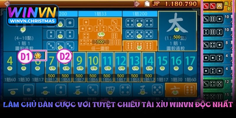 Làm chủ bàn cược với tuyệt chiêu tài xỉu Winvn độc nhất