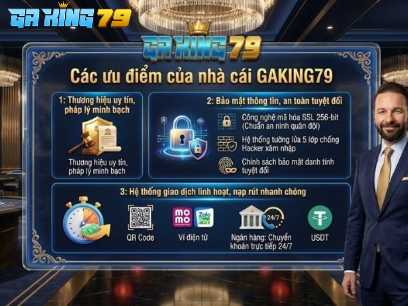 GAKING79 – Sân chơi uy tín hàng đầu, được cược thủ yêu thích