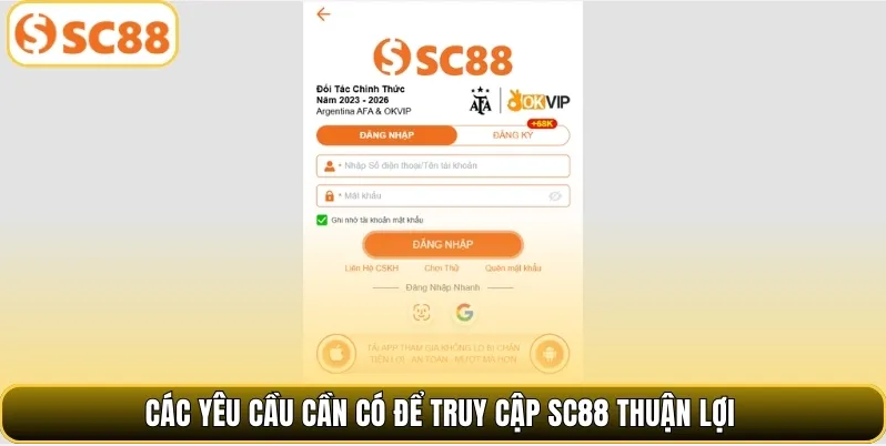 Đăng Nhập SC88 Chi Tiết Với Các Bước Truy Cập Nhanh Chóng Và An Toàn